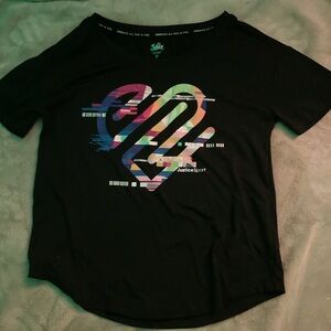 Justice Sport Black Graphic T-Shirt